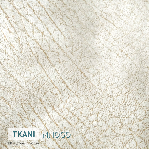 Фото текстиля 758-1 артикул - белый полоса. Производитель Китай. Замша - фактура.