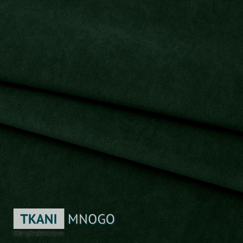 Фото ткани велюра “188-21” (однотонный зеленый)