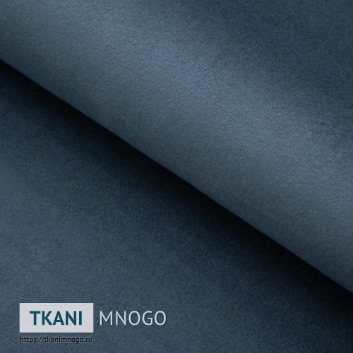 Фото ткани велюра “77” (однотонный серый, голубой)