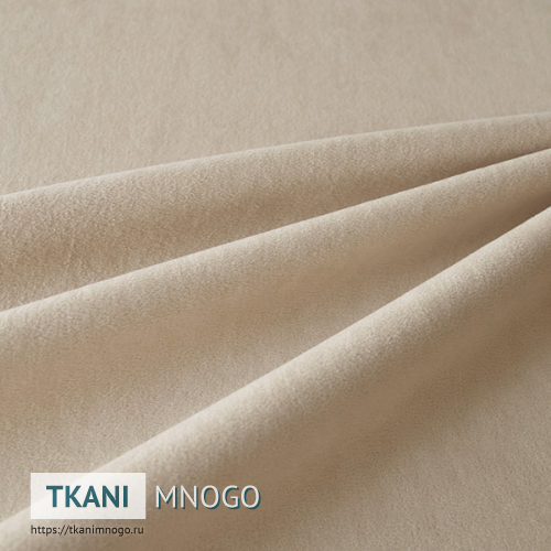 Фото фактуры велюра “02” (однотонный бежевый)