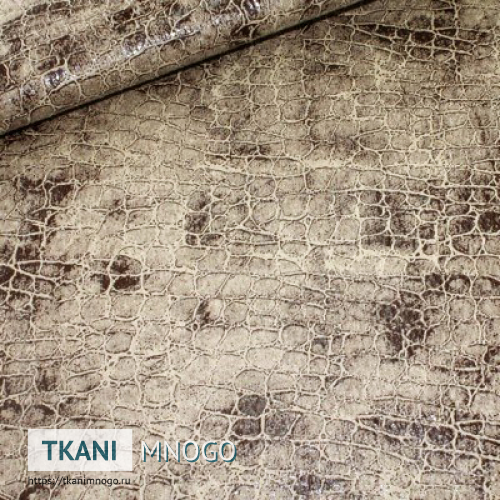 Фото материала 670-1(арт.) - белый анималистический. Производитель Китай. Замша - внешний вид.